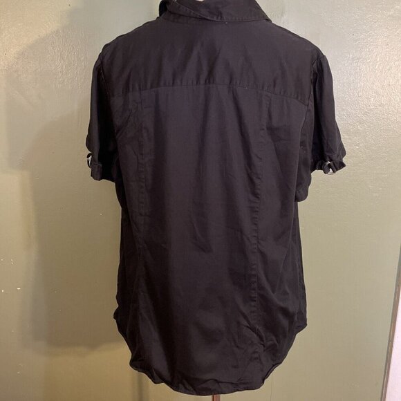 Lane Bryant Black Button Down Shirt - Picture 5 of 8